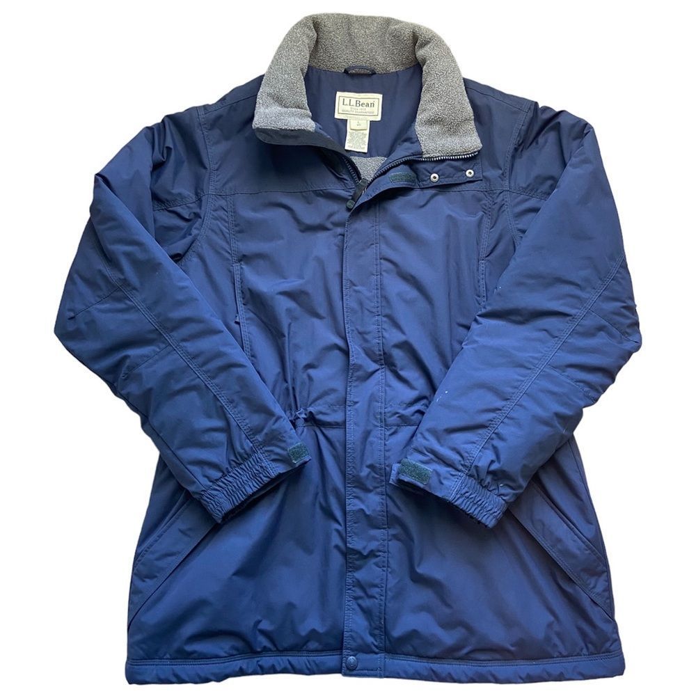 L.L Bean Vintage Utility Parka Blue Jacket Women’s Size Large Regular